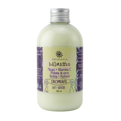 NUEVO PACK CRECIMIENTO, ANTIQUIEBRE Y VITAMINA C: shampoo maqui+ bálsamo maqui + peine antiquiebre de REGALO