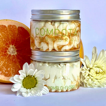 Compota corporal Pomelo&amp;Flores Blancas:ALTA NUTRICIÓN+FRESCURA+LUMINOSIDAD