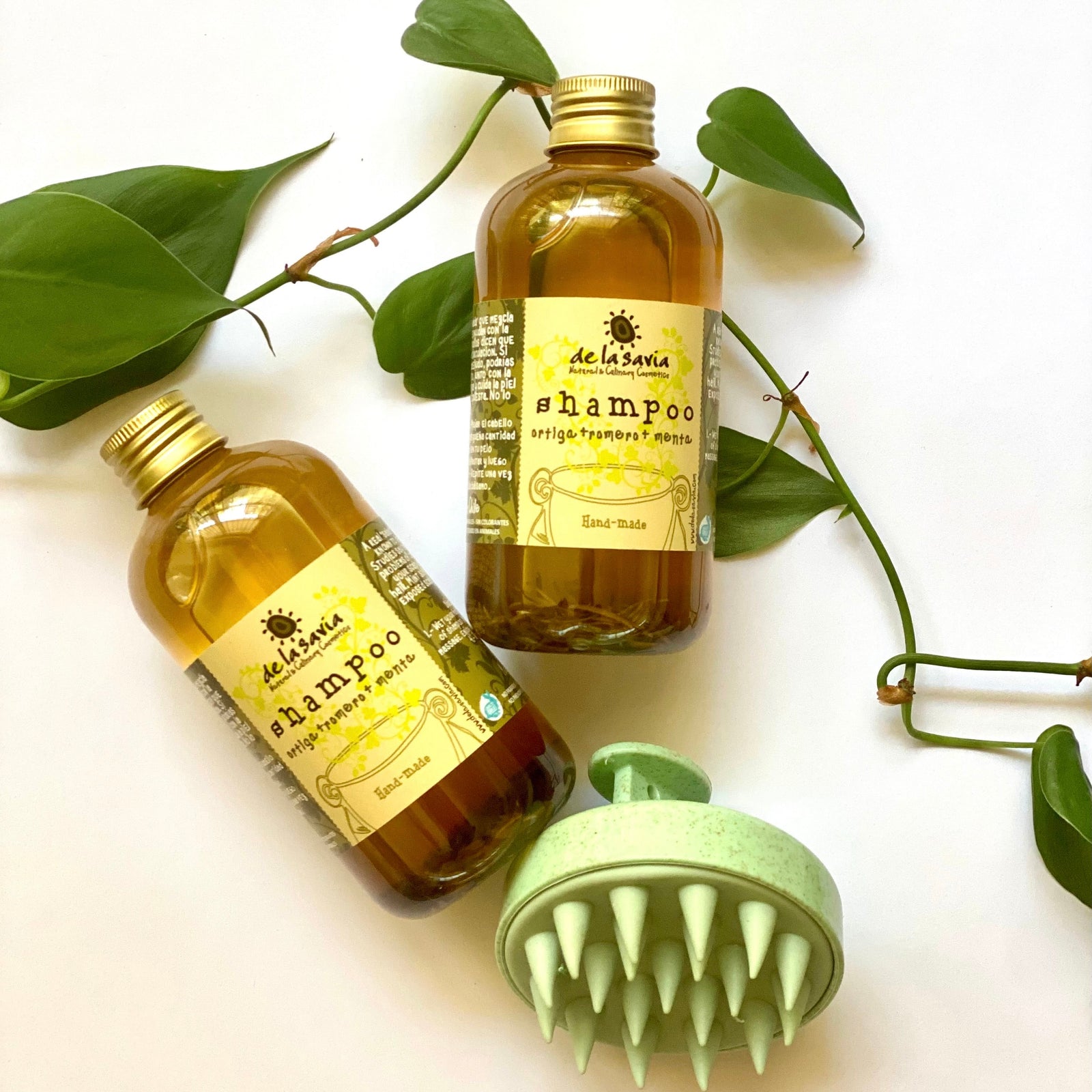 TRATAMIENTO ANTI-CAÍDA 2: 2 shampoo romero + Peine activador