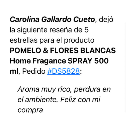 POMELO &amp; FLORES BLANCAS  Home Fragance SPRAY 500 ml