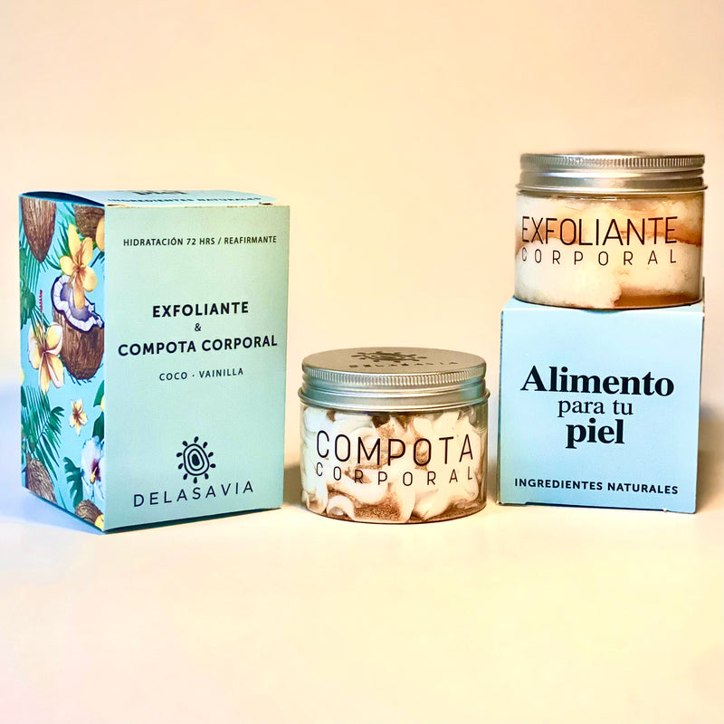 Exfoliante y Compota Corporal /coco vainilla