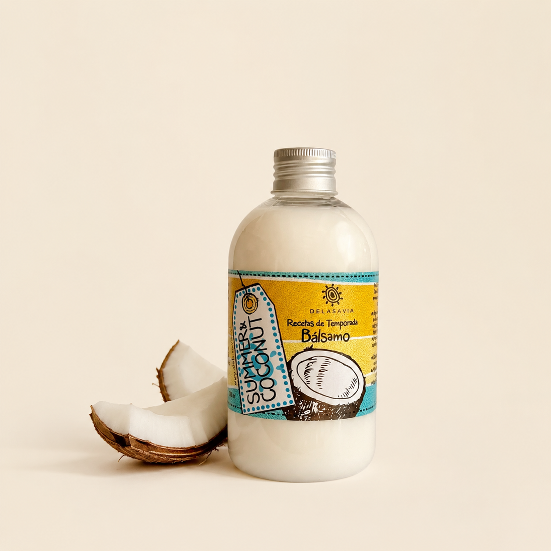 Bálsamo Coco Anti Frizz Hidratante | Cabello Ondulado y Grueso – DeLaSavia