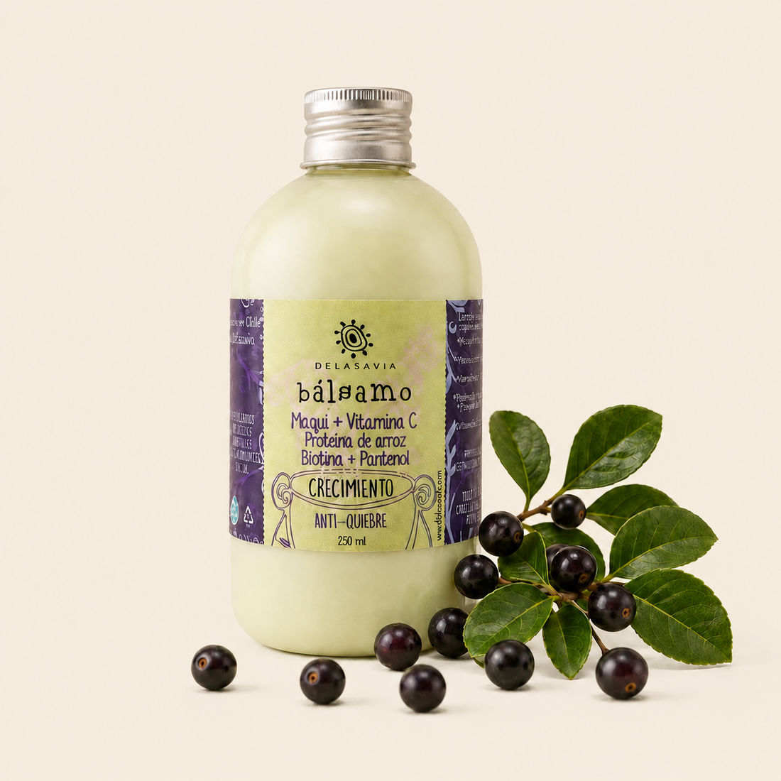 Bálsamo Crecimiento Anti-Quiebre Maqui + Vitamina C + Biotina + Panthenol