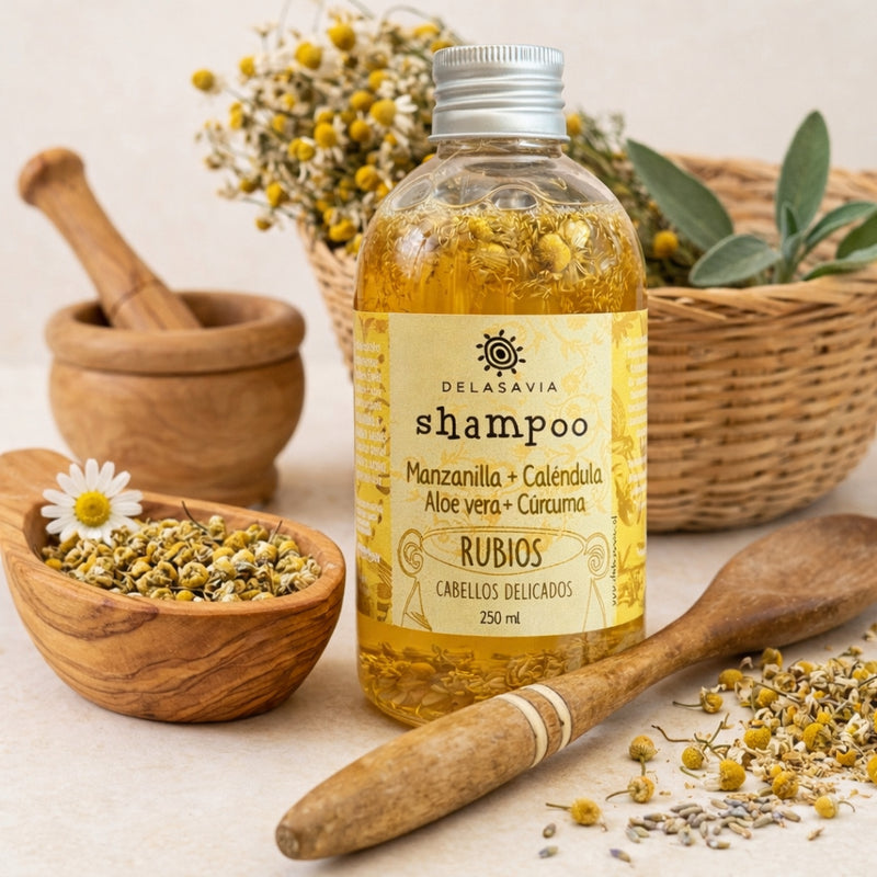 NUEVO Shampoo Suave Manzanilla & Caléndula / Cabello Delicado y Niños