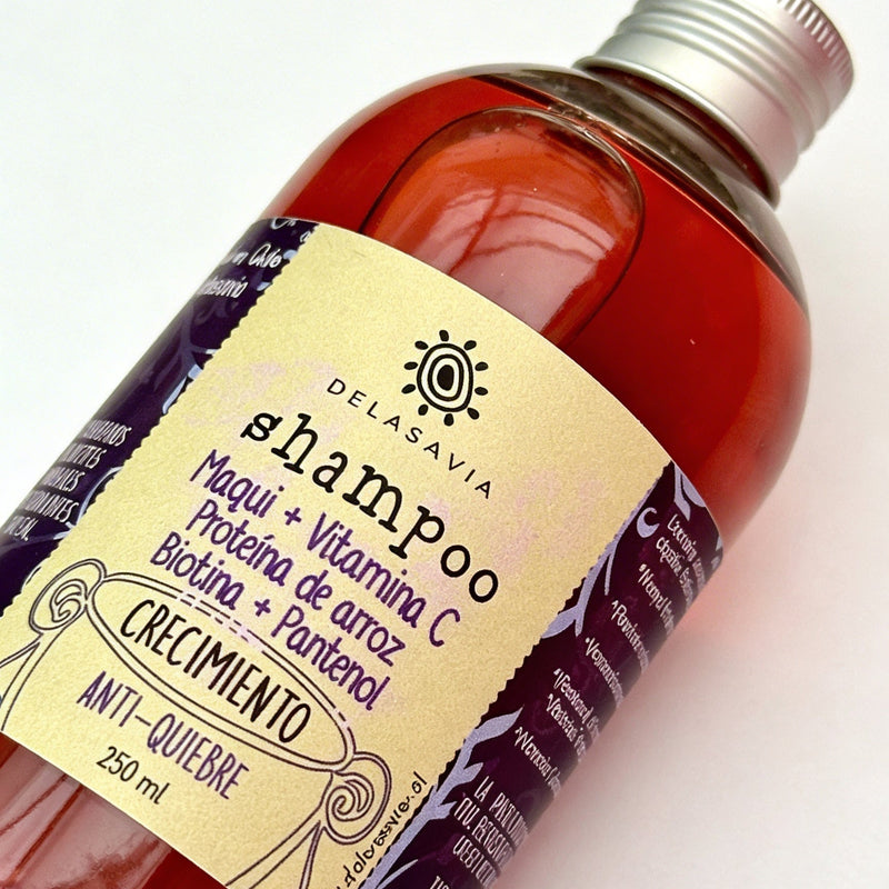 NUEVO Shampoo Crecimiento Anti-quiebre Maqui + Vitamina C + Biotina + Panthenol